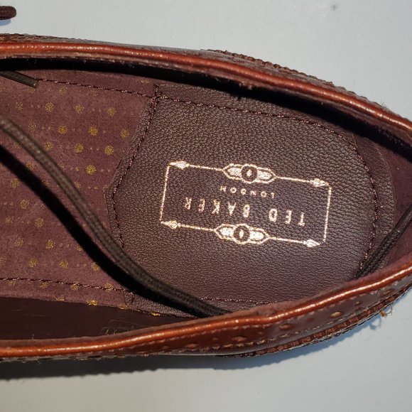 NWT TED BAKER Gryene Leather Wingtip Derby 10 M US main image 5